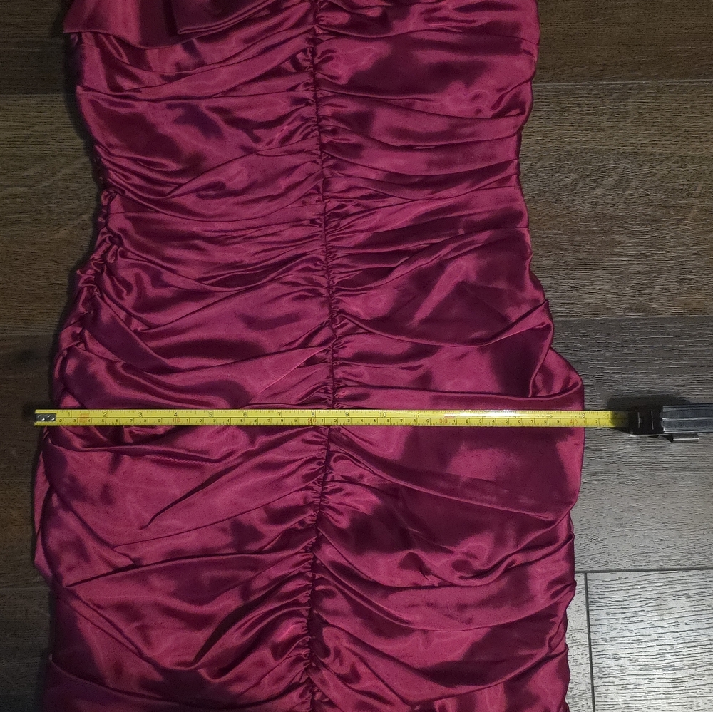 Stunning Magenta Satin Bow Dress - Picture 12 of 16
